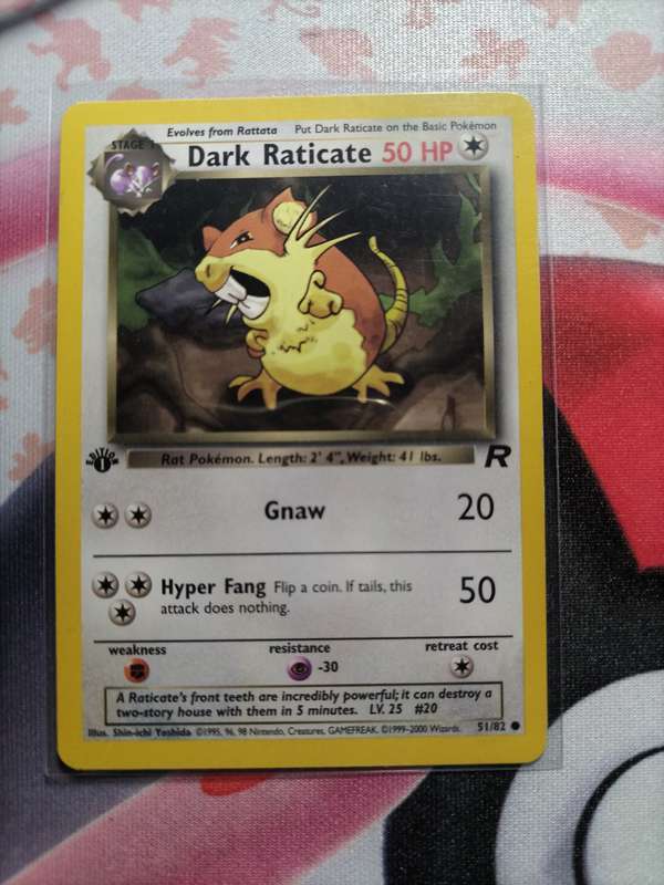 Pokemon Trading Card Game - Dark Raticate [1st Edition] #51 Pokemon Team Rocket