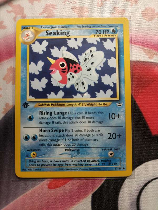 Pokemon Trading Card Game - Seaking [1st Edition] #37 Pokemon Neo Revelation