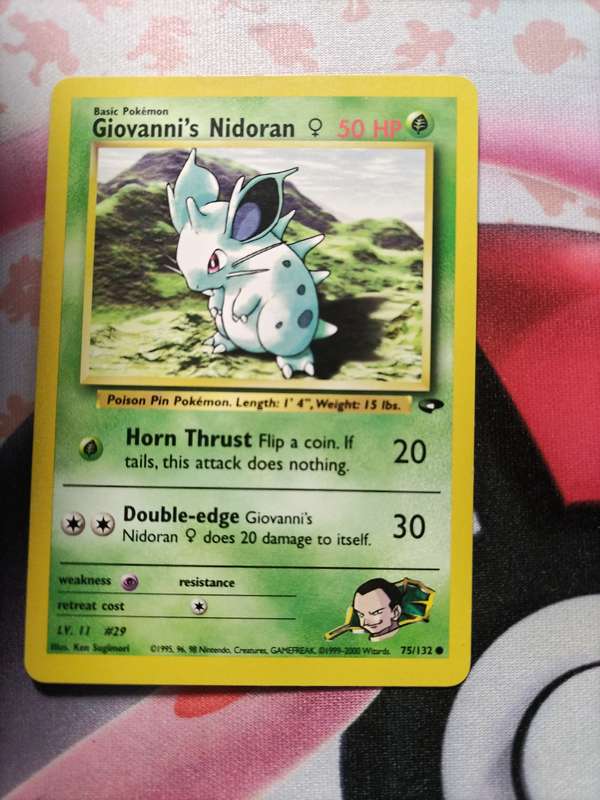 Pokemon Trading Card Game - Giovanni's Nidoran #75 Pokemon Gym Challenge