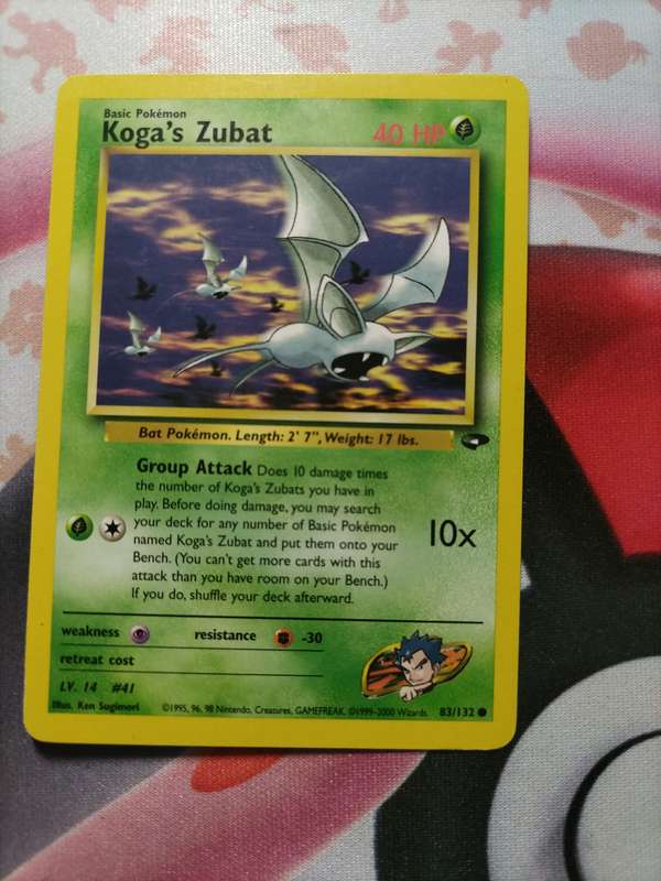 Pokemon Trading Card Game - Koga's Zubat #83 Pokemon Gym Challenge