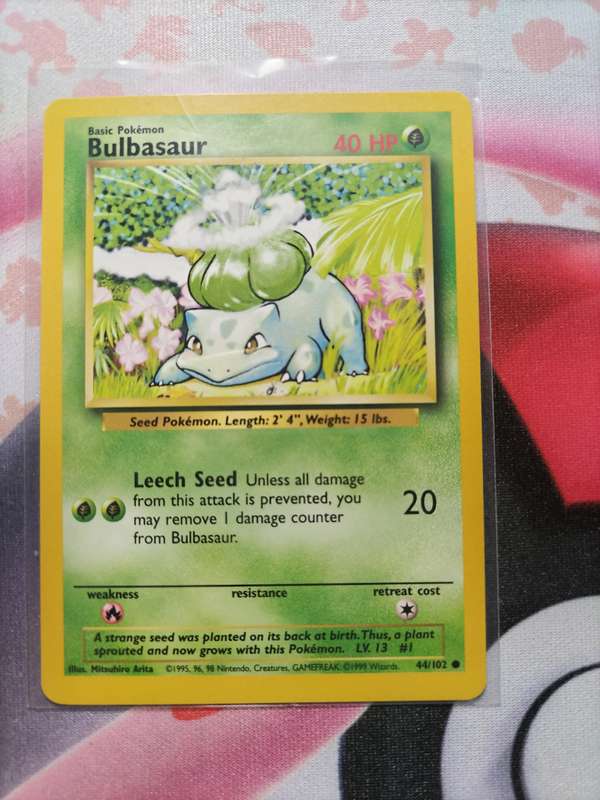 Pokemon Trading Card Game - Bulbasaur #44 Pokemon Base Set - 5