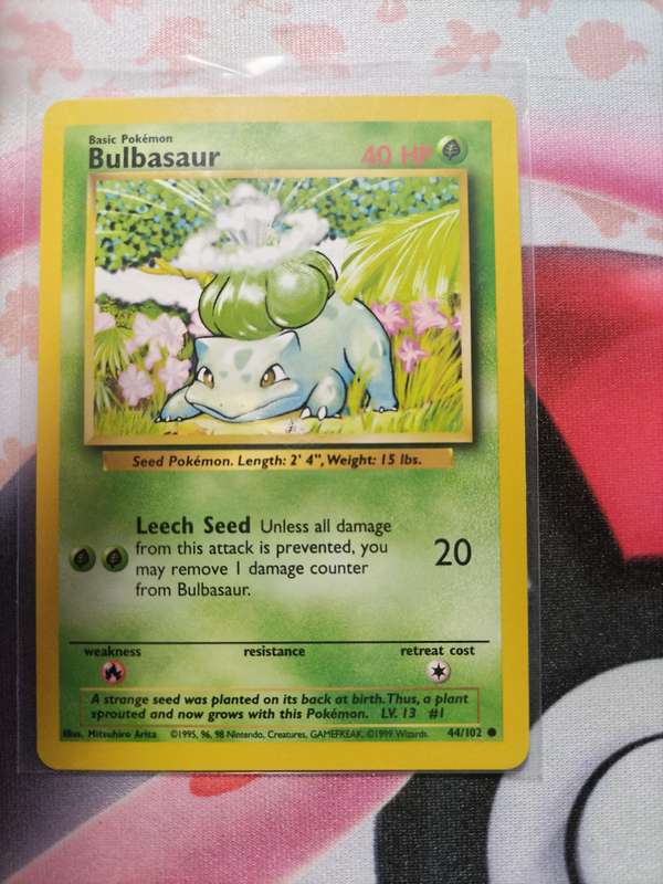 Pokemon Trading Card Game - Bulbasaur #44 Pokemon Base Set - 2