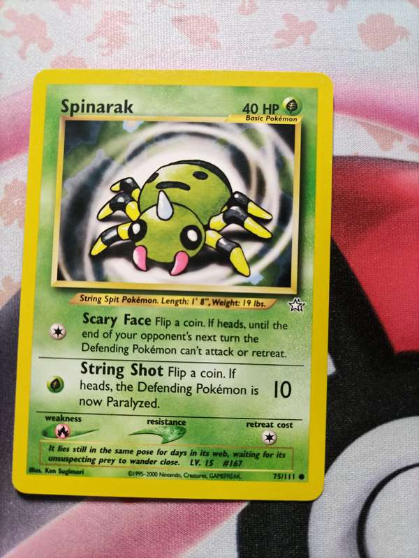 Pokemon Trading Card Game - Spinarak #75 Pokemon Neo Genesis