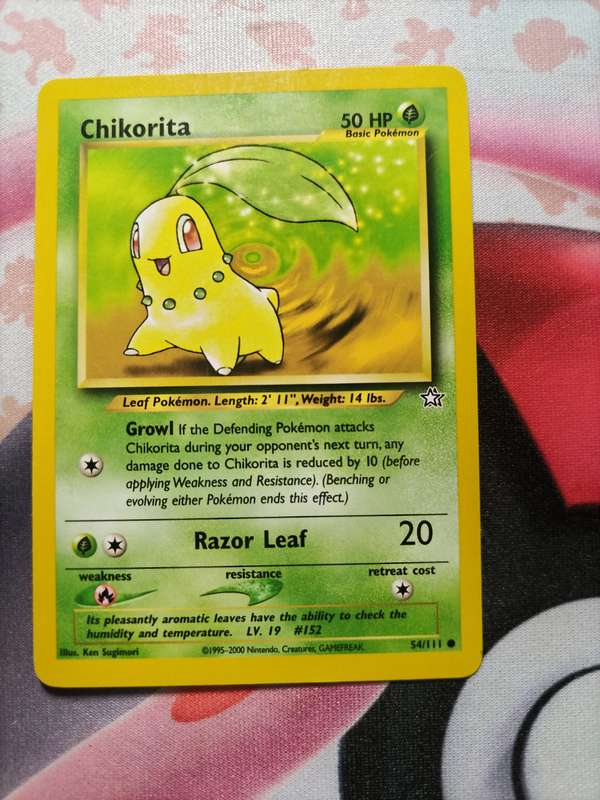 Pokemon Trading Card Game - Chikorita #54 Pokemon Neo Genesis
