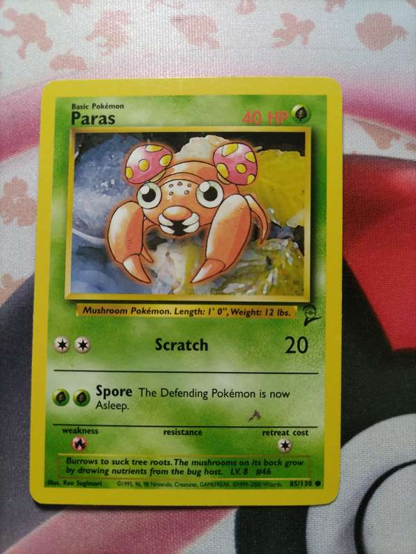 Pokemon Trading Card Game - Paras #85 Pokemon Base Set 2