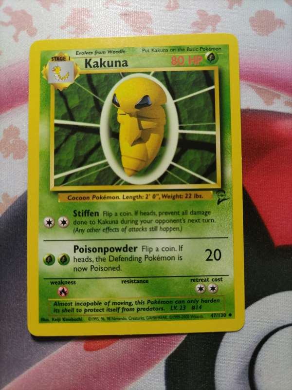 Pokemon Trading Card Game - Kakuna #47 Pokemon Base Set 2