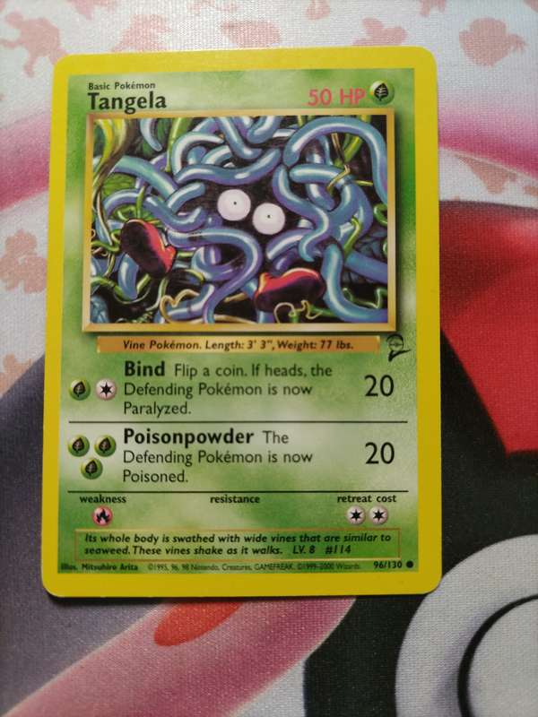Pokemon Trading Card Game - Tangela #96 Pokemon Base Set 2