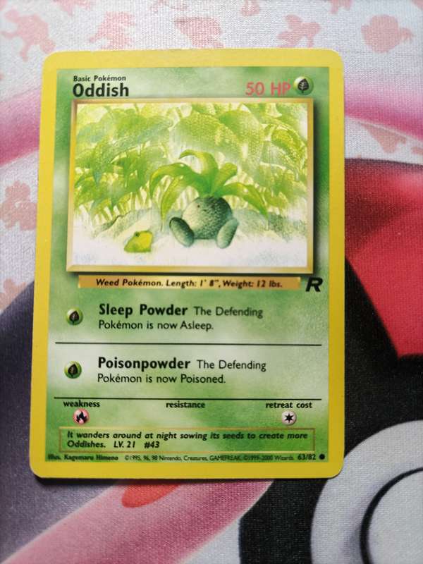 Pokemon Trading Card Game - Oddish #63 Pokemon Team Rocket 3