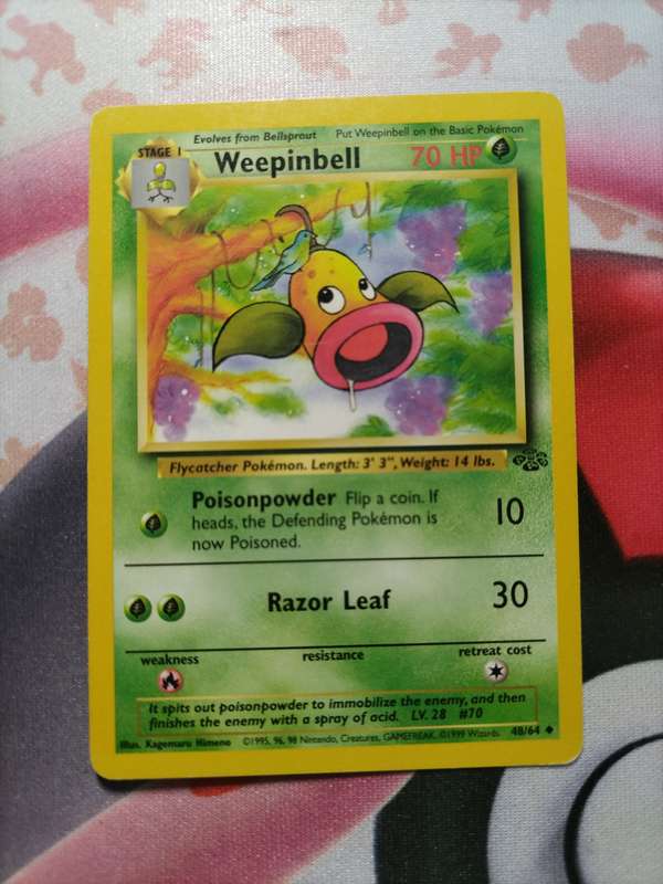 Pokemon Trading Card Game - Weepinbell #48 Pokemon Jungle - 2