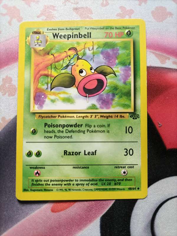 Pokemon Trading Card Game - Weepinbell #48 Pokemon Jungle - 1