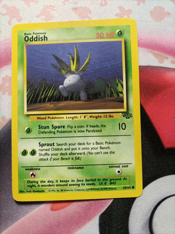 Pokemon Trading Card Game - Oddish #58 Pokemon Jungle - 1
