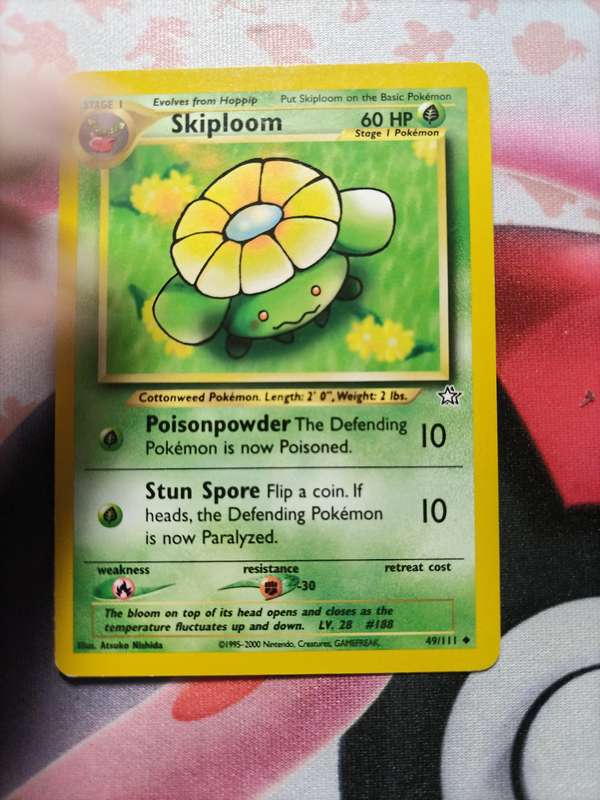 Pokemon Trading Card Game - Skiploom #49 Pokemon Neo Genesis