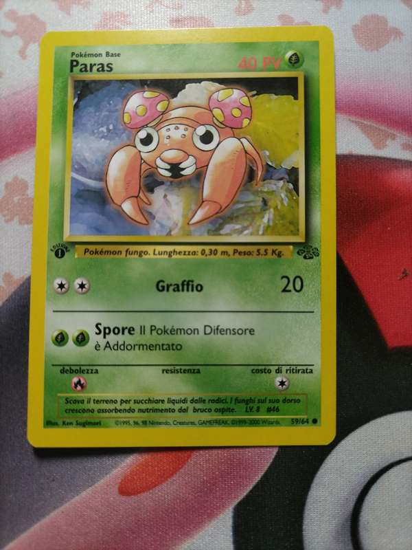 Pokemon Trading Card Game - Paras [1st Edition] #59 Pokemon Jungle - Italian