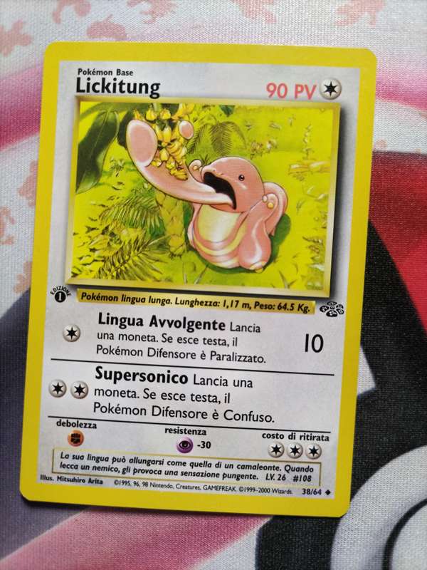 Pokemon Trading Card Game - Lickitung [1st Edition] #38 Pokemon Jungle [Italian]