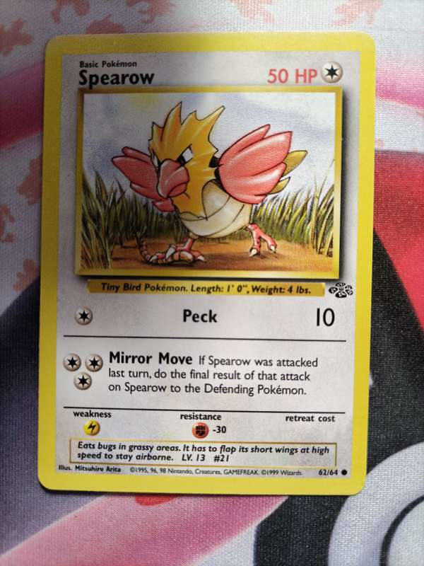 Pokemon Trading Card Game -  Spearow #62 Pokemon Jungle - 1