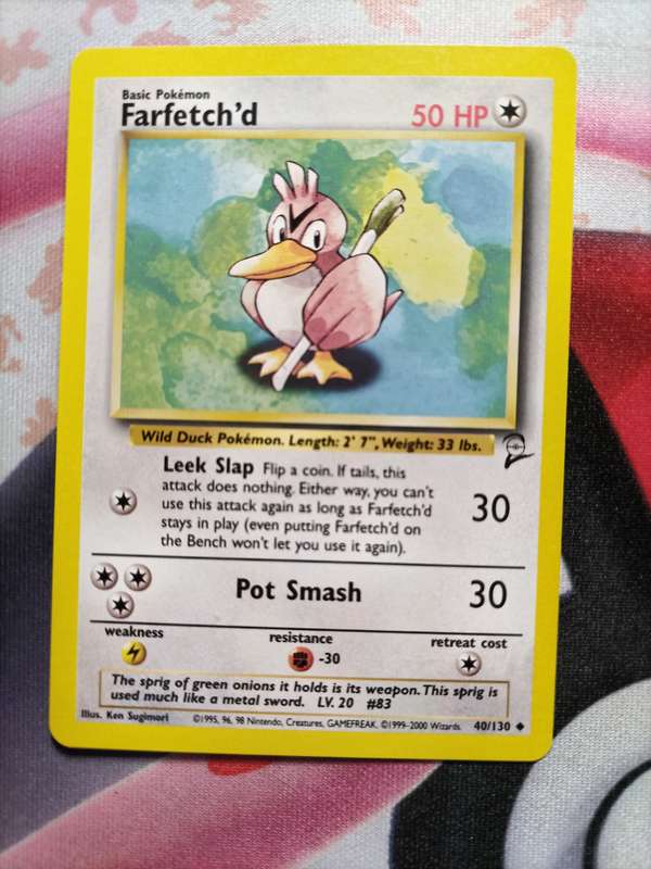 Pokemon Trading Card Game - Farfetch'd #40 Pokemon Base Set 2