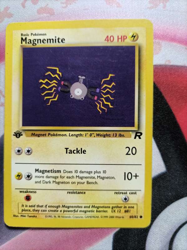 Pokemon Trading Card Game -  Magnemite [1st Edition] #60 Pokemon Team Rocket