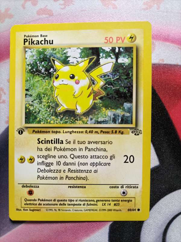 Pokemon Trading Card Game -  Pikachu [1st Edition] #60 Pokemon Jungle - Italian