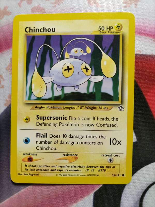 Pokemon Trading Card Game - Chinchou #55 Pokemon Neo Genesis - 2