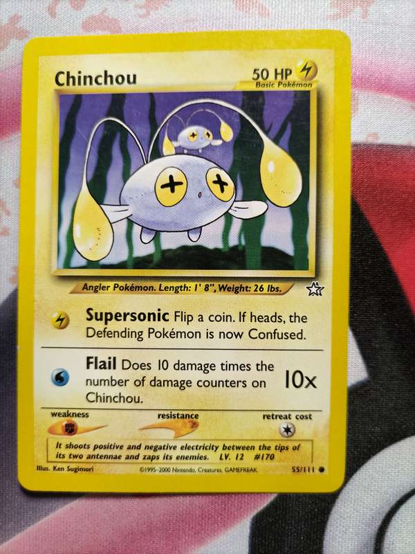 Pokemon Trading Card Game - Chinchou #55 Pokemon Neo Genesis - 1