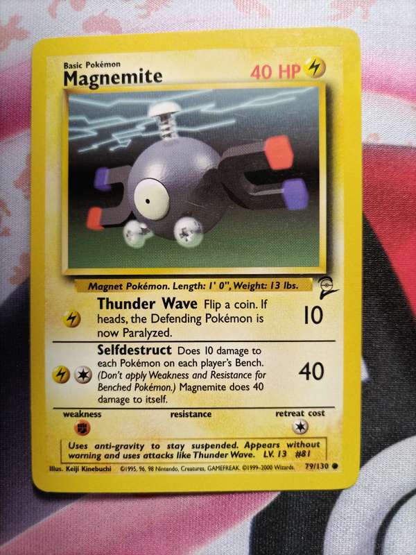 Pokemon Trading Card Game -  Magnemite #79 Pokemon Base Set 2 - 2