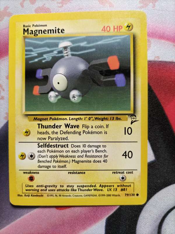 Pokemon Trading Card Game -  Magnemite #79 Pokemon Base Set 2 - 1