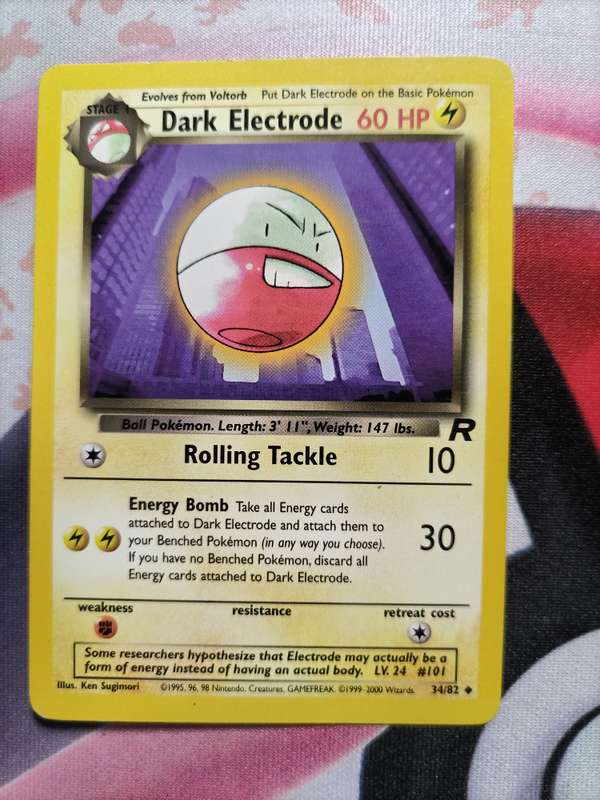 Pokemon Trading Card Game - Dark Electrode #34 Pokemon Team Rocket