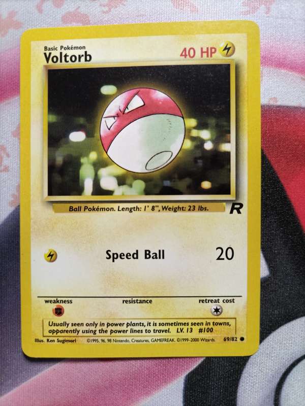 Pokemon Trading Card Game -  Voltorb #69 Pokemon Team Rocket - 1