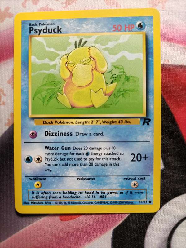 Pokemon Trading Card Game - Psyduck #65 Pokemon Team Rocket