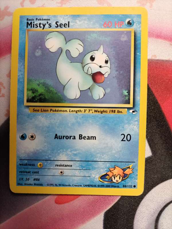 Pokemon Trading Card Game - Misty's Seel #88 Pokemon Gym Heroes