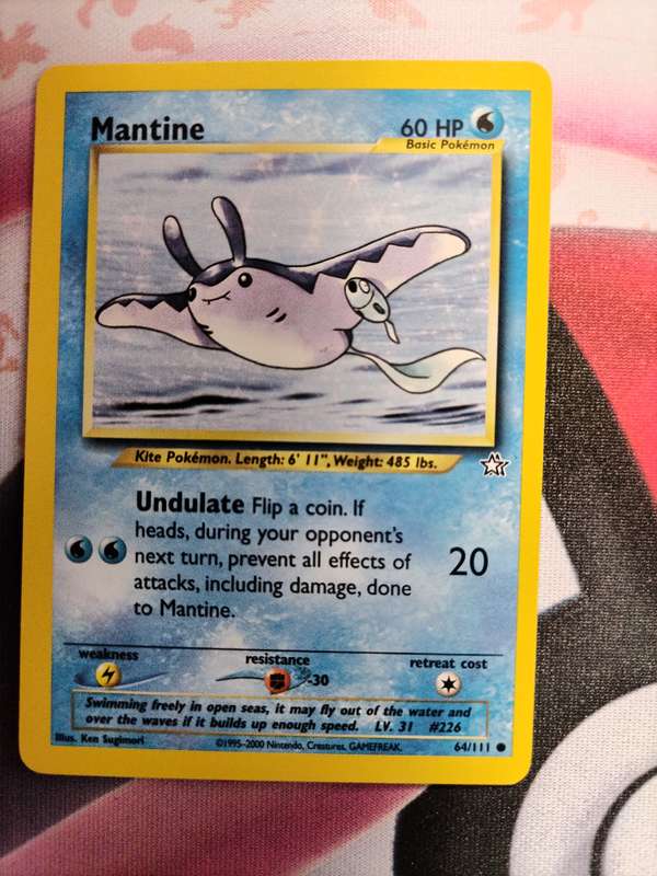 Pokemon Trading Card Game - Mantine #64 Pokemon Neo Genesis