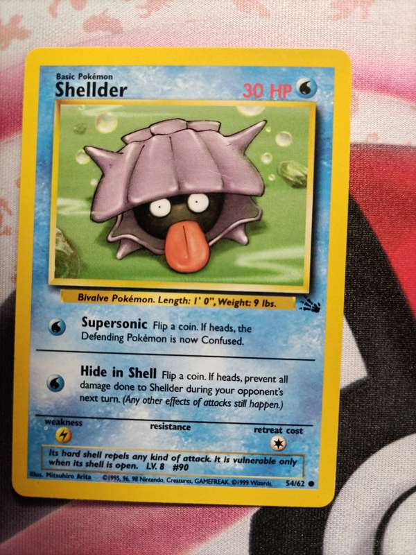 Pokemon Trading Card Game -  Shellder #54 Pokemon Fossil - 2