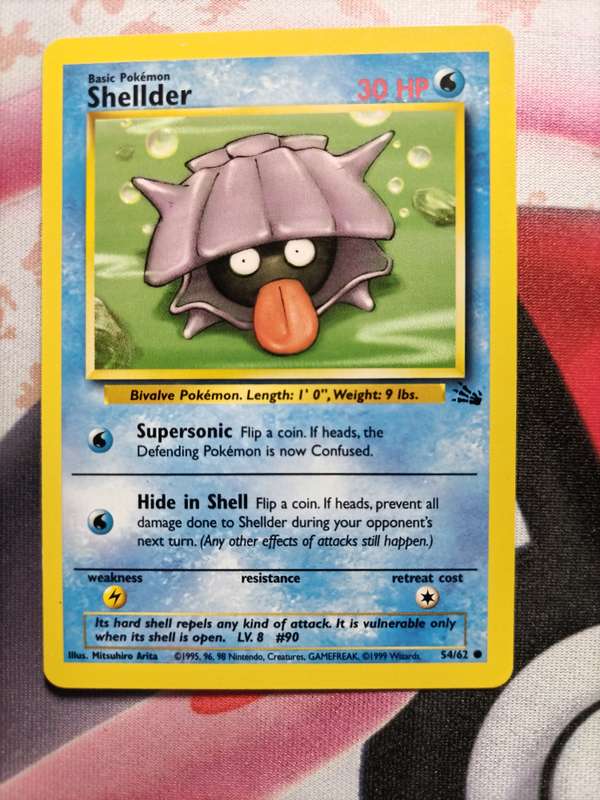 Pokemon Trading Card Game -  Shellder #54 Pokemon Fossil - 1