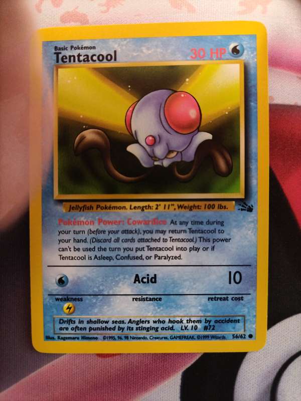 Pokemon Trading Card Game - Tentacool #56 Pokemon Fossil - 2