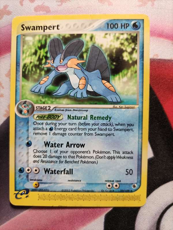 Pokemon Trading Card Game - Swampert #23 Pokemon Ruby & Sapphire rare