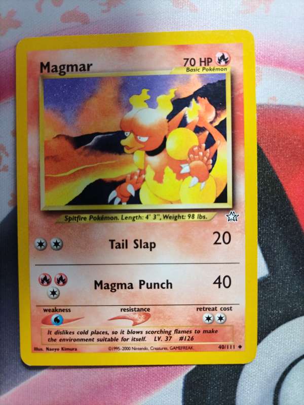 Pokemon Trading Card Game - Magmar #40 Pokemon Neo Genesis