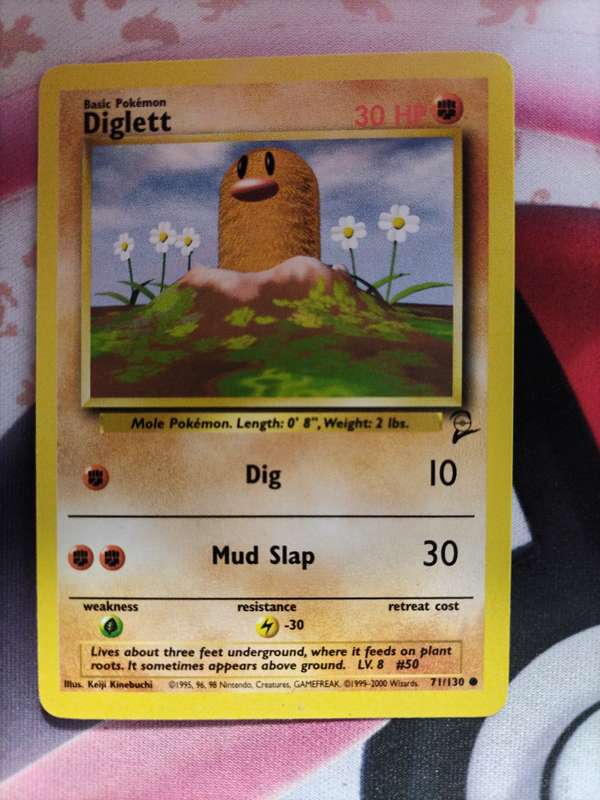Pokemon Trading Card Game - Diglett #71 Pokemon Base Set 2 1