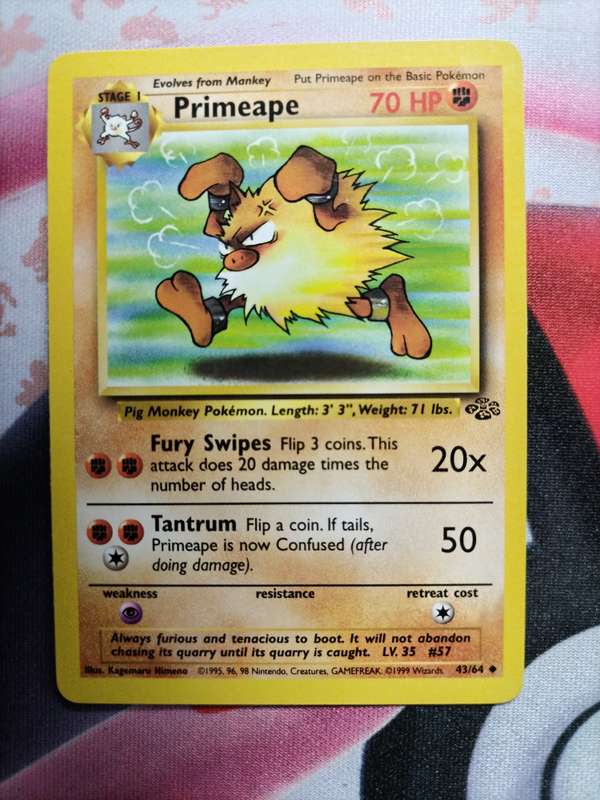 Pokemon Trading Card Game - Primeape #43 Pokemon Jungle