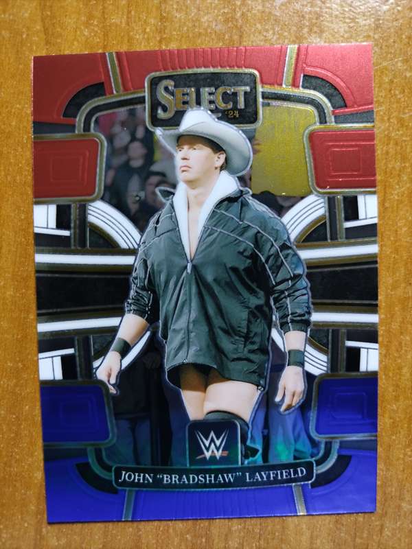 WWE Trading Cards - 2024 Panini Select WWE Wrestling #3 John Bradshaw Layfield Red White Blue