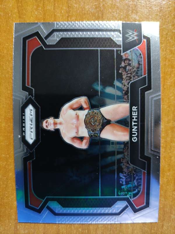 WWE Trading Cards - 2024 Panini Prizm WWE Gunther Silver Prizm #50 RAW