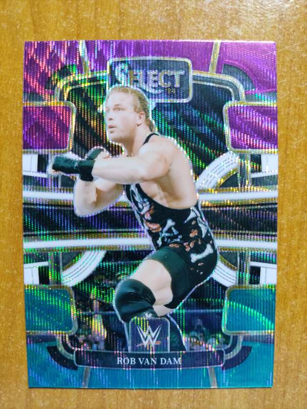 WWE Trading Cards - 2024 Panini Select WWE Rob Van Dam #5 Concourse Tri-color Prizm