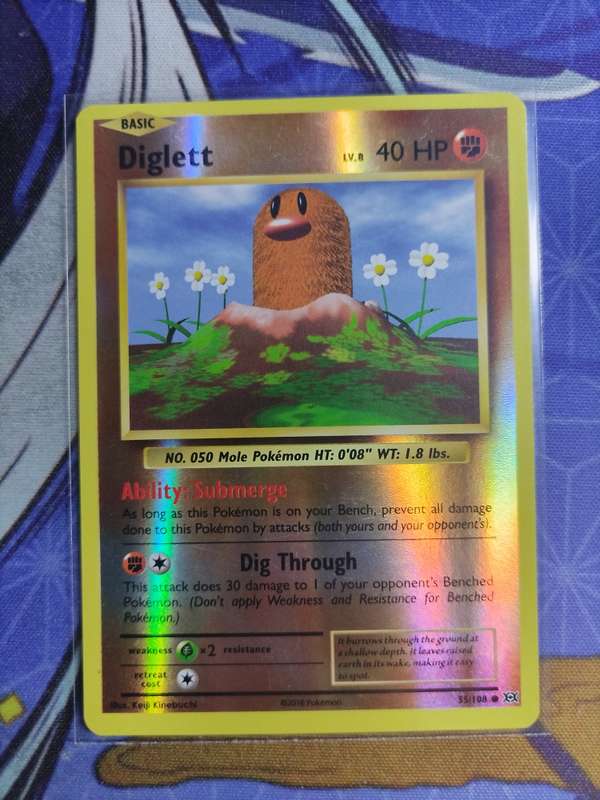 Pokemon Trading Card Game - Diglett [Reverse Holo] #55 Pokemon Evolutions