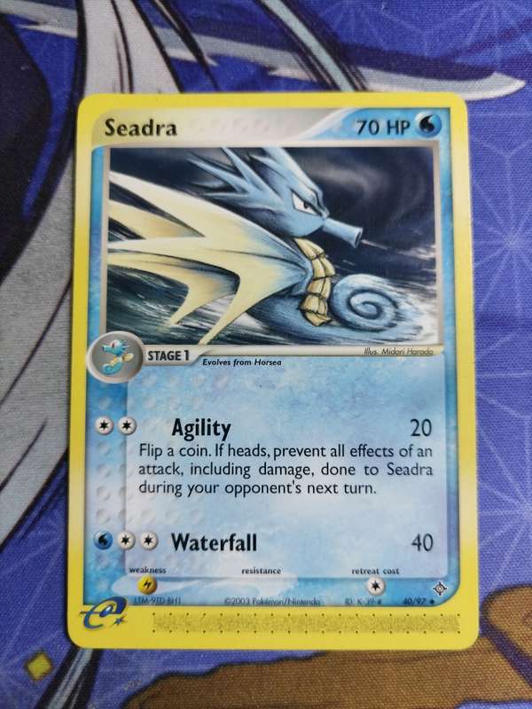 Pokemon Trading Card Game - Seadra #40 Pokemon EX Dragon