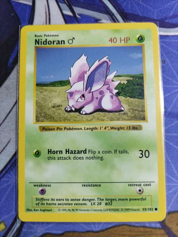 Pokemon Trading Card Game - Nidoran [Shadowless] #55 Pokemon Base Set
