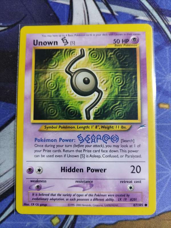 Pokemon Trading Card Game - Unown S #87 Pokemon Neo Destiny