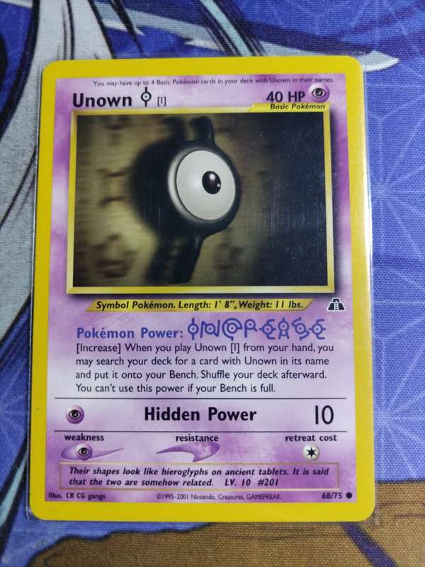 Pokemon Trading Card Game - Unown I #68 Pokemon Neo Discovery