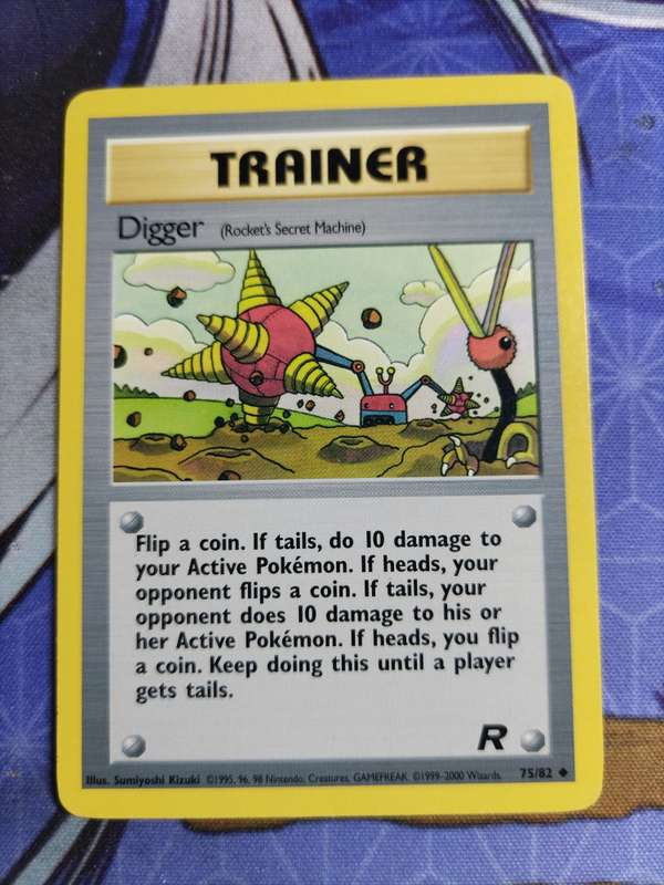 Pokemon Trading Card Game - Digger #75 Pokemon Team Rocket