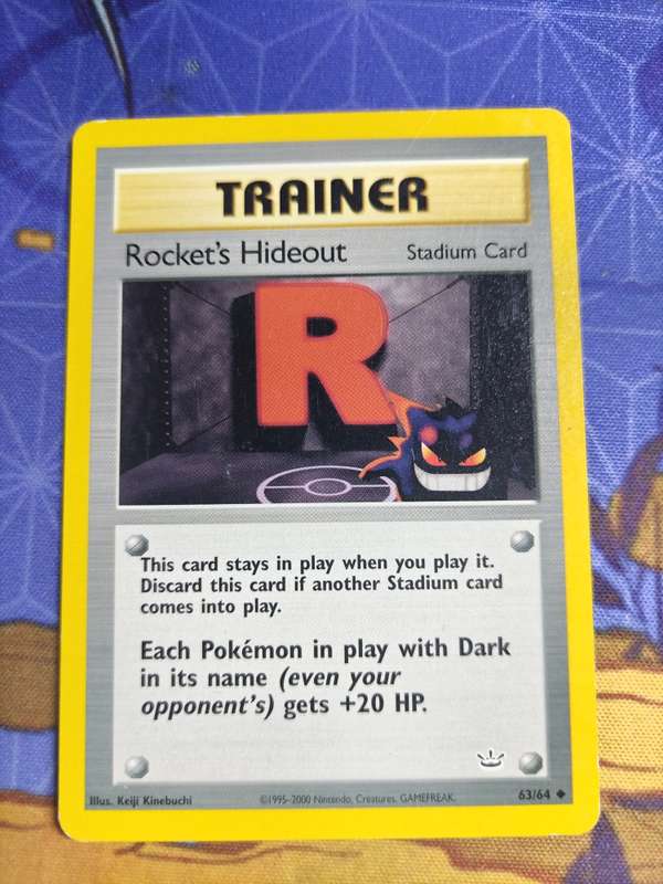 Pokemon Trading Card Game - Rocket's Hideout #63 Pokemon Neo Revelation
