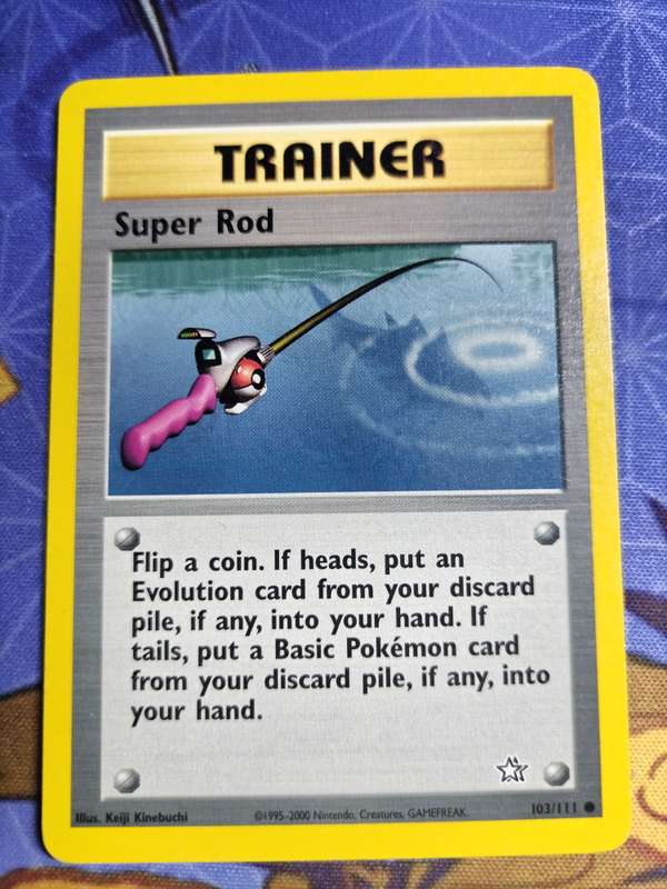 Pokemon Trading Card Game - Super Rod #103 Pokemon Neo Genesis