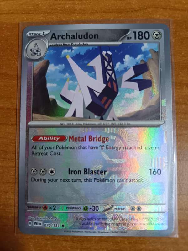 Pokemon Trading Card Game - Archaludon - 070/131 - Master Ball Reverse Holo Prismatic Evolutions
